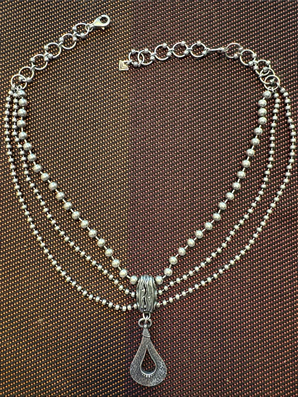 Silpada .925 Beaded Chain Necklace